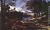 Landscape with a Man Killed by a Snake by Nicolas Poussin
